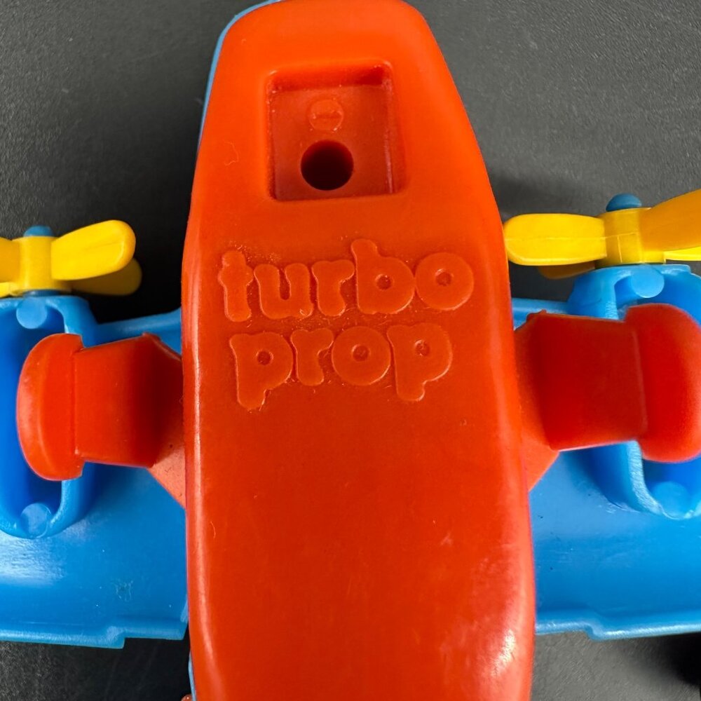 Vintage Toy Lot Airplanes Motorcycle Bear Truck Duck Plastic Miniature Retro - Picture 5 of 9